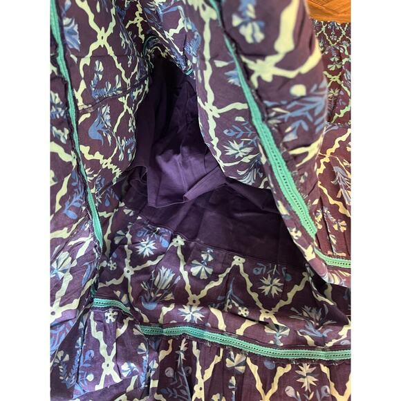 Lilbelle Peasant Cottage Core Tiered Maxi Skirt Women XL Floral Boho Western - Picture 7 of 7